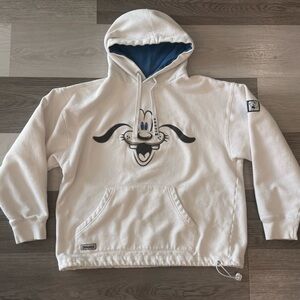 Vintage Y2K Disneyland Goofy Face Hoodie Sweatshirt - Size Medium